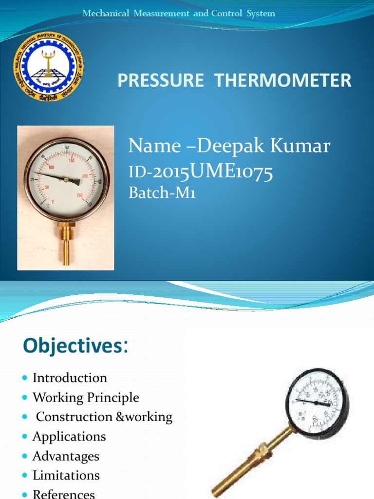 An InDepth Look at Pressure Thermometers Working Principles