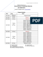 GC RASM 2021 Tentative Program Schedule