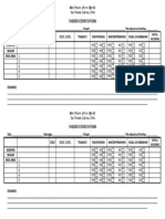 Parish Census Form: Kapila Musimba