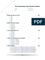 Annual Summative Assessment Test (Practice Sheet)