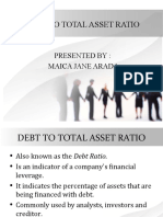 Debt To Total Asset Ratio