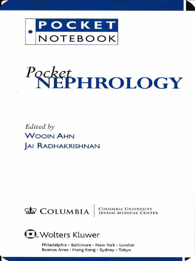 Pocket Nephrology PDF Urinary System Urology