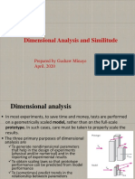 Dimensional Analasis & Similitude