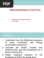 Differencial Relation of Fluid Flow