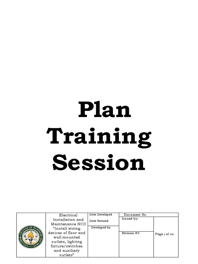 Day 4 Plan Training Session Road Autosaved | PDF | Electrical Wiring ...