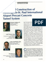 Design and Construction of Minneapolis-St. Paul International Airport Precast Concrete Tunnel System