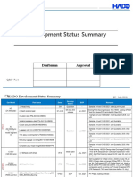 Developmeent Status - Summary