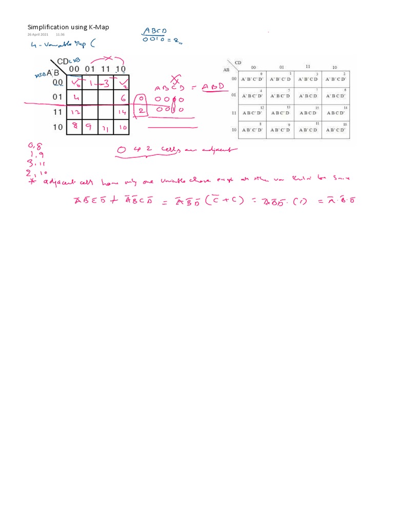 K Map Simplification Pdf – Karnaugh Maps Notes – XRVN