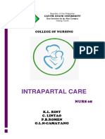 Student Copy Conti - Intrapartal Week8