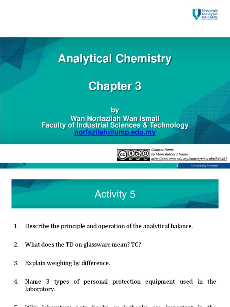 Activity 5 Chapter 3 | PDF | Laboratories | Laboratory Equipment