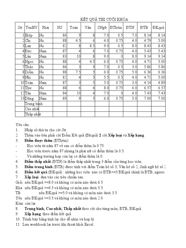 BT Excel | PDF