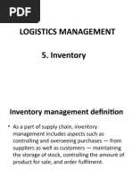 Logistics Management CHP 5