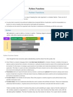 Python Function Syntax & Examples