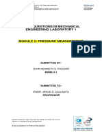 Topic Questions in Mechanical Engineering Laboratory 1: John Kenneth S. Paulino