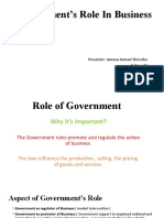 Government' role in Business [Autosaved]