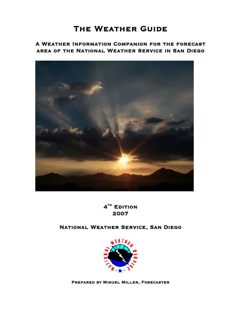 The Weather Guide Pdf National Weather Service Weather Forecasting