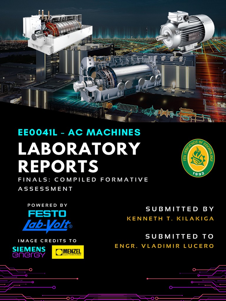 Three-Phase Alternator Lab Report | PDF | Electric Motor | Capacitor