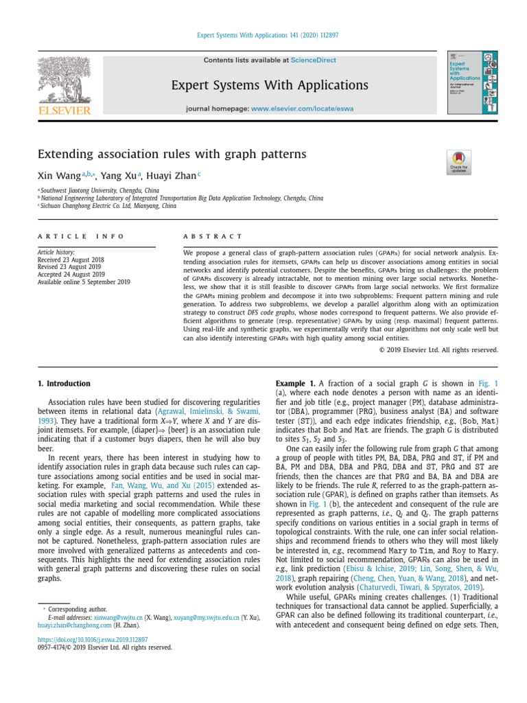 Extending Association Rules With Graph Patterns | PDF | Vertex (Graph ...