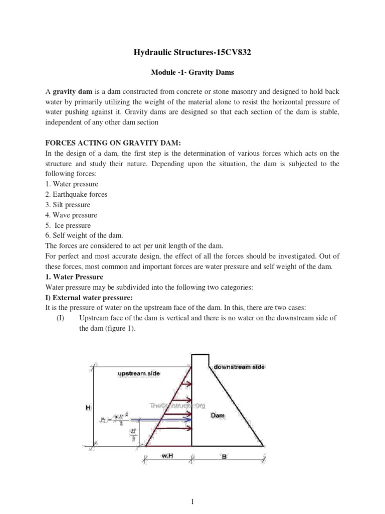 Gravity Dam Design Principles | PDF | Dam | Soil Mechanics