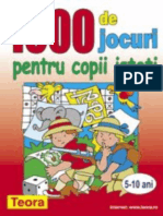 1000 de Jocuri Pentru Copii Isteti-Fise de Lucru GR Mare Scoala