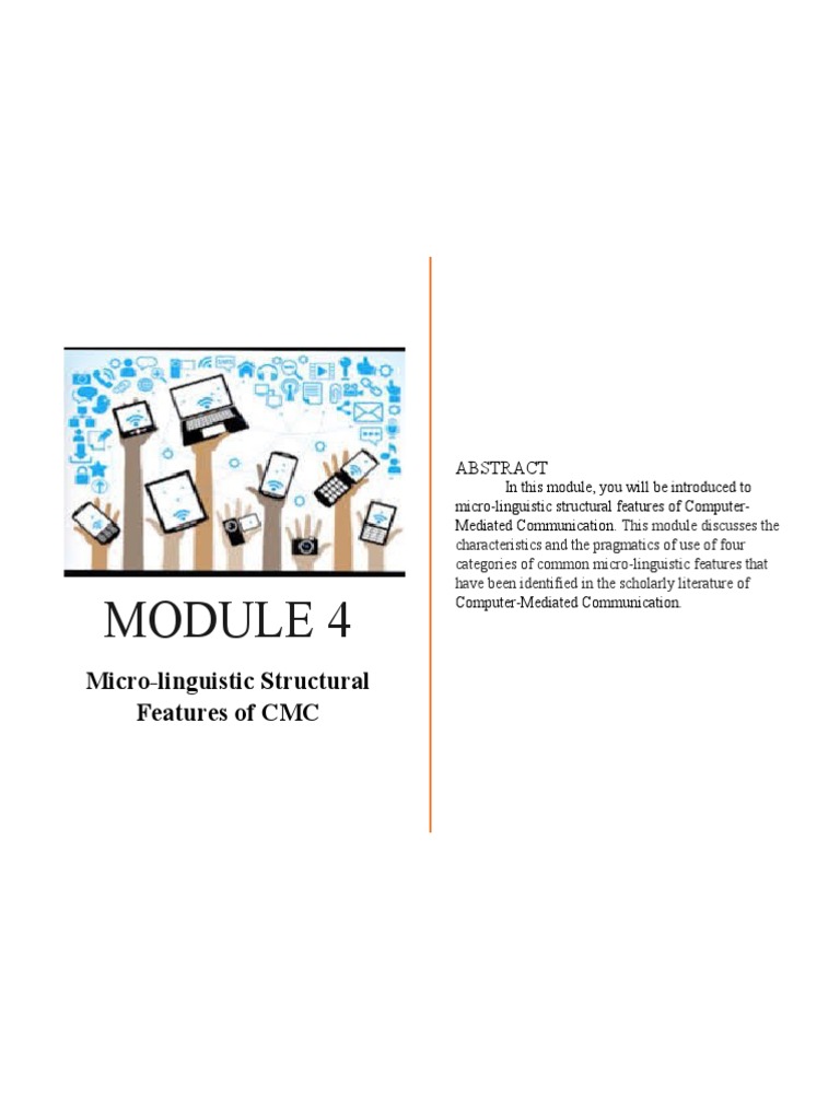Micro-Linguistic Features of CMC | PDF | Computer Mediated ...