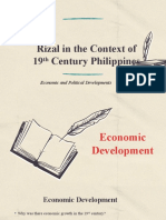 Rizal in The Context of 19 Century Philippines: Economic and Political Developments