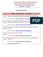 WEDP - Week 4 Schedule