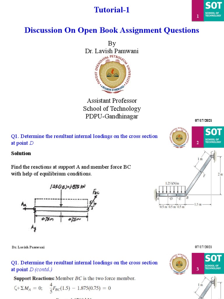 Ass Tutorial-1 Open Book Assignment | PDF | Stress (Mechanics ...