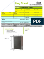 Product Selling Sheet: COS602-COS Cosmo High Chest