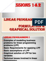 Linear Programming Sessions 1&2