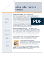 Boletim informativo por email