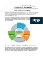 Sustainable Development - What Is It? Definition, History, Evolution, Importance and Examples