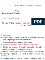 Types of Growth Strategies