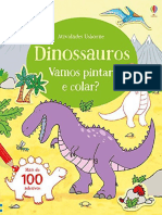 Resumo Dinossauros Colecao Vamos Pintar e Colar Varios Autores