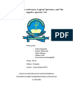 Defeniteness, Co-References, Logical Operators, and The Negative Operator Not