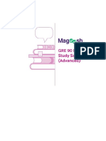 Magoosh GRE - 90 Day GRE Study Plan (Advanced) (V3 June 2015)