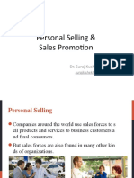 Personal Selling and Sales Promotion