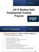 R12.2 Oracle E-Business Suite Fundamentals Training Program: Mildain Solutions