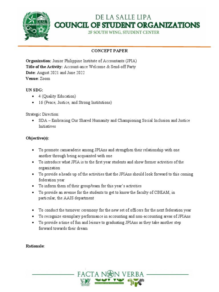 CP - Account-Ance Welcome & Send-Off Party | PDF | Human Nature ...