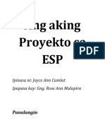 Ang Aking Proyekto Sa ESP