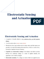 Electrostatic Sensors and Actuators