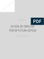 30 días de oración por mi futura esposa