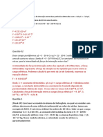 Força eletrostática entre cargas pontuais