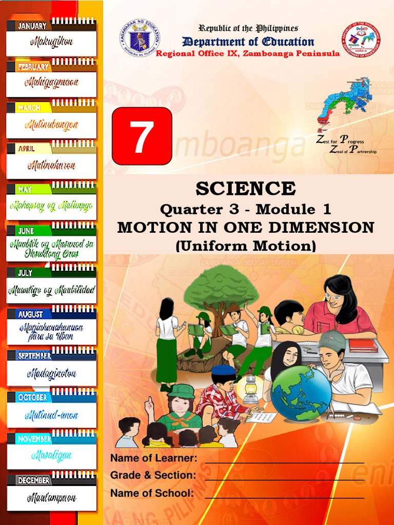 Science 7 Module 1 Version 3 Download Free Pdf Speed Velocity