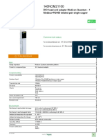 Product Data Sheet: DIO Head-End Adaptor Modicon Quantum - 1 Modbus+RS485 Twisted Pair Single Copper