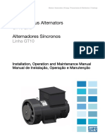 WEG Alternadores Sincronos Linha gt10 14503558 Manual Portugues English