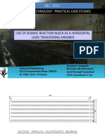 Use of Seismic Reaction Block as a Horizontal