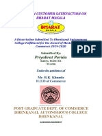 A Study On Customer Satisfaction On Bharat Masala: Priyabrat Parida