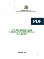Projeto Pedagogicos Licenciatura Em Ciências Bilógicas - 2017