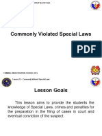 Commonly Violated Special Laws Guide